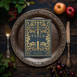 Grey Royal Mediaeval Sword Wedding Table Number<br><div class="desc">Celebrate your special day with this Royal Mediaeval Sword Wedding design. The design on the back of the invite is NOT real gold foil. Items are printed exactly as they appear on your screen when you add to the cart, so personalise and add each table number that you need to...</div>