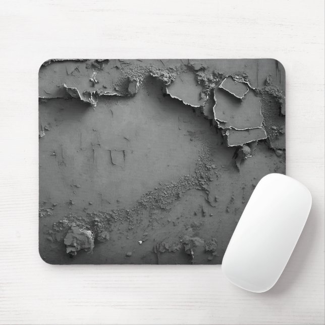 Grey Rustic Design Mouse Mat (With Mouse)