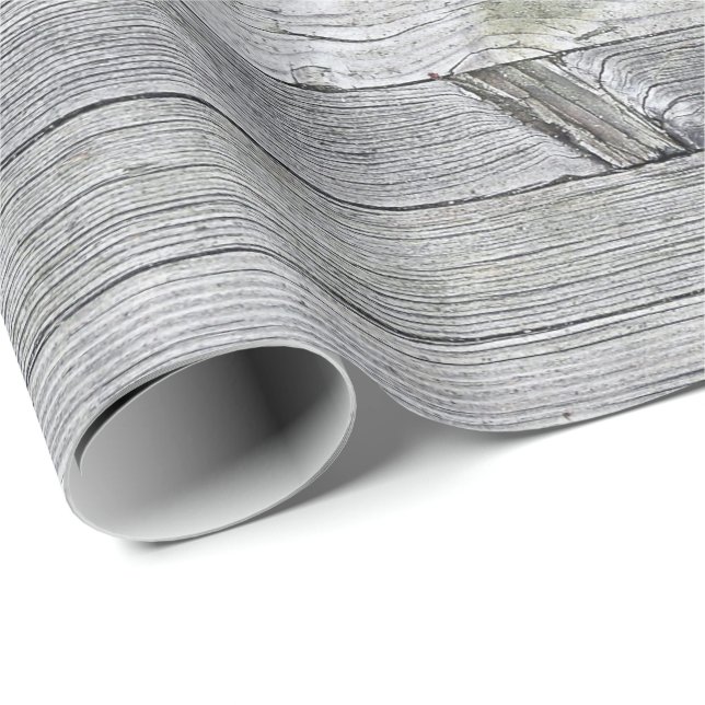 grey rustic wood background wrapping paper (Roll Corner)