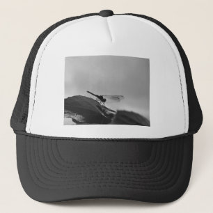 Grey scale Dragonfly Trucker Hat