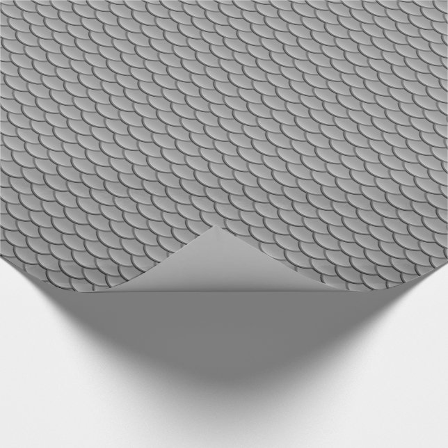 Grey Scale Pattern Cool Chic Wrapping Paper (Corner)
