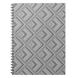 Grey scale pattern notebook