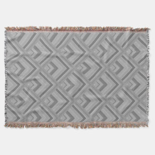 Grey scale pattern throw blanket