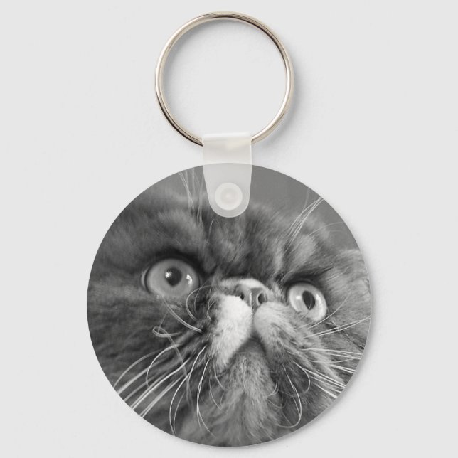 grey scale persian Keychain (Front)