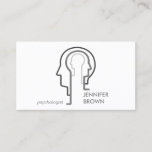 Grey Scheme Mind Science Human Head Business Card<br><div class="desc">Grey Scheme Mind Science Human Head</div>