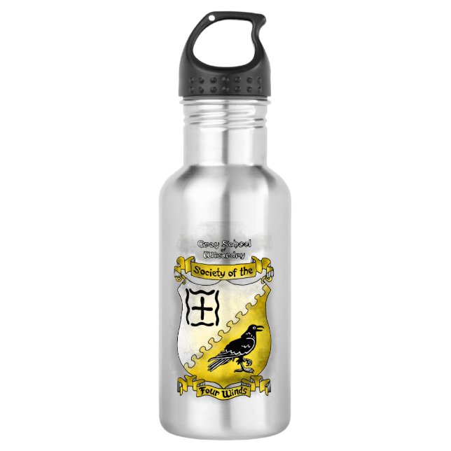 Grey School of Wizardry Winds Water Bottle (Front)
