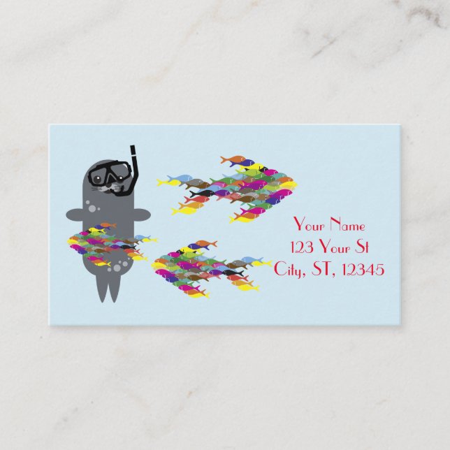 Grey Seal Thunder_Cove  Business Card (Front)