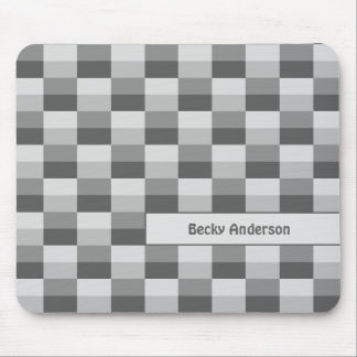 Grey Shades Colour Blocks Mouse Mat