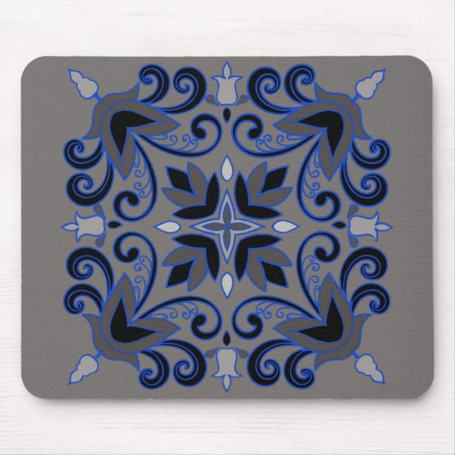 Grey Shades Mouse Mat (Front)