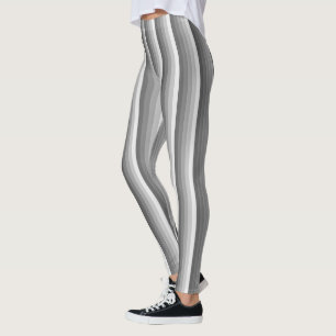 Grey shadow stripes leggings