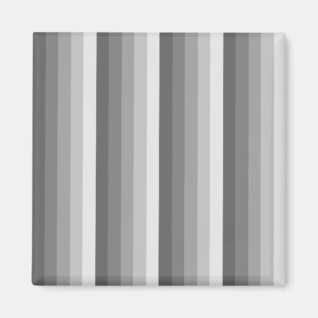 Grey shadow stripes magnet (Front)