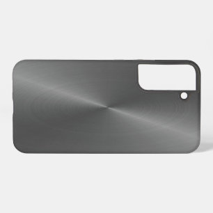 Grey shiny faux metal samsung galaxy case