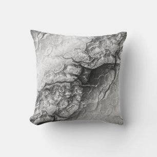 Grey & Silver Abstract Textured Pattern Cushion