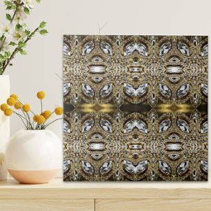 grey silver gold and black art deco pattern tile