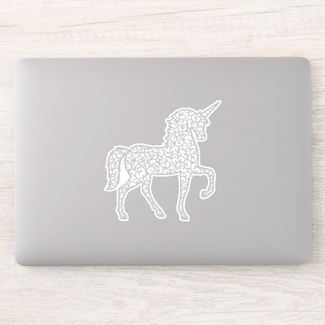 Grey Silver lace unicorn (Computer)