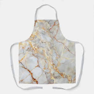Grey Silver Professional Marble Agate Glam  Apron