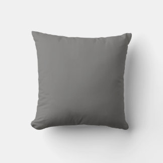 Grey Simple Solid Colour Throw Pillow