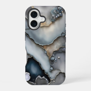 Grey Slate and Pebbles iPhone 16 Case