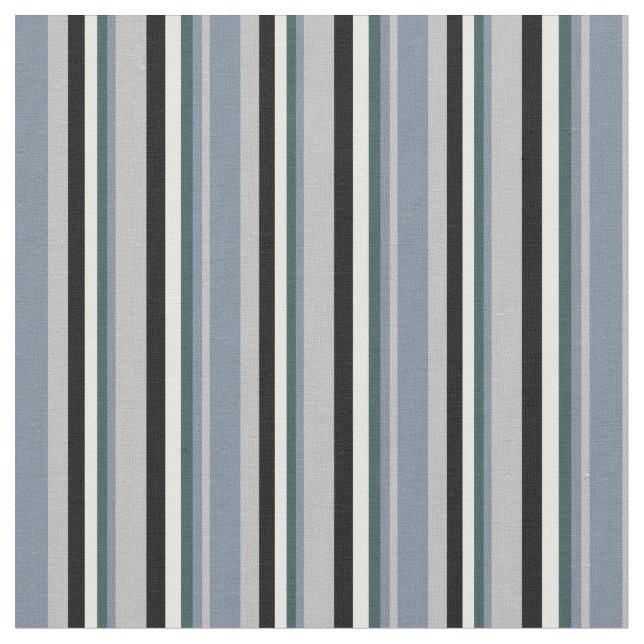 Grey, Slate Greys, Mint Cream & Black Fabric (Close Up)