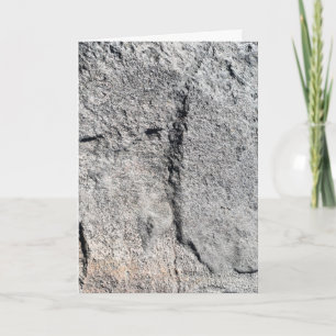Grey Slate Rock Surface Card