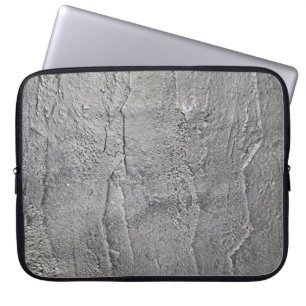 Grey Slate Rock Texture Laptop Sleeve