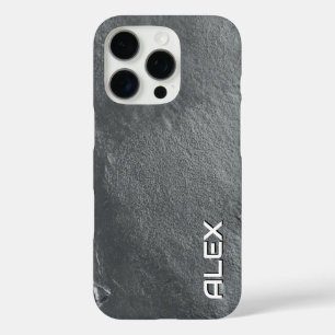 Grey Slate Texture iPhone Case