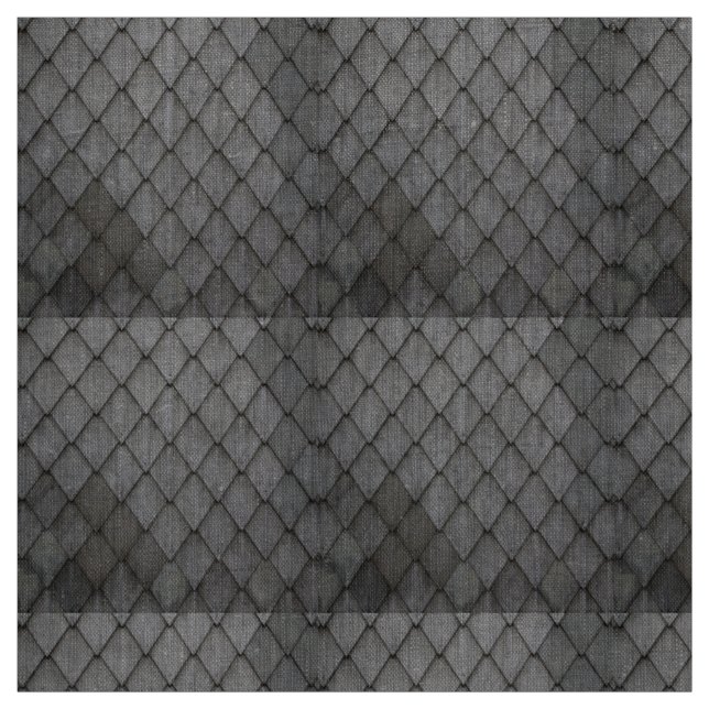 Grey slate tiles pattern fabric (Swatch)
