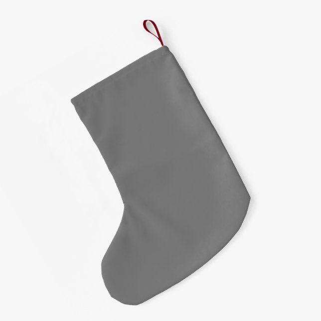 Grey Small Christmas Stocking (Back (Hanging))