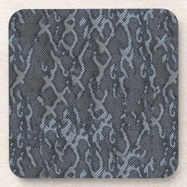 Grey Snake Skin Coaster (Front)