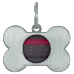 Grey Snow Pet Name Tag