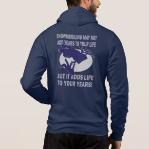 Grey Snowmobiler Hoodie