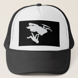 Grey Snowmobiler Trucker Hat