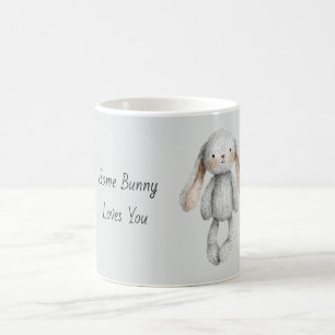 Grey Some Bunny Loves You Coffee Mug