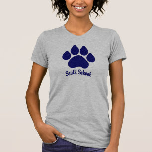 Grey South School Paw (Choose your size) T-Shirt