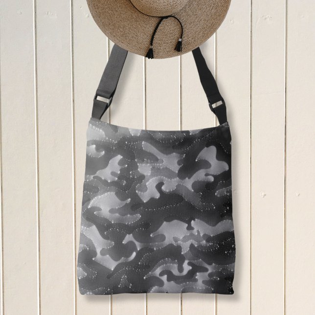Grey Sparkle Camo Blend Crossbody Bag (Creator Uploaded)