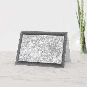 Grey Speckled (photo frame) Card