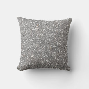 Grey Speckled Throw Pillow