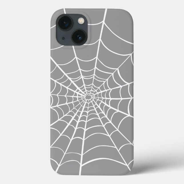 Grey Spider Web Case-Mate iPhone Case (Back)