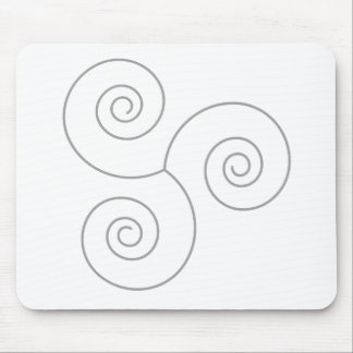 Grey Spiral of Life Mouse Mat