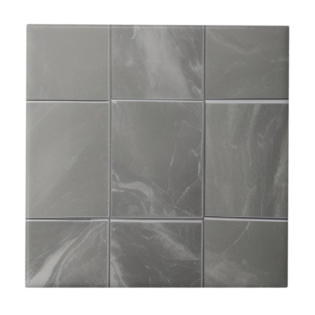 Grey square geometric marble tiles (Front)