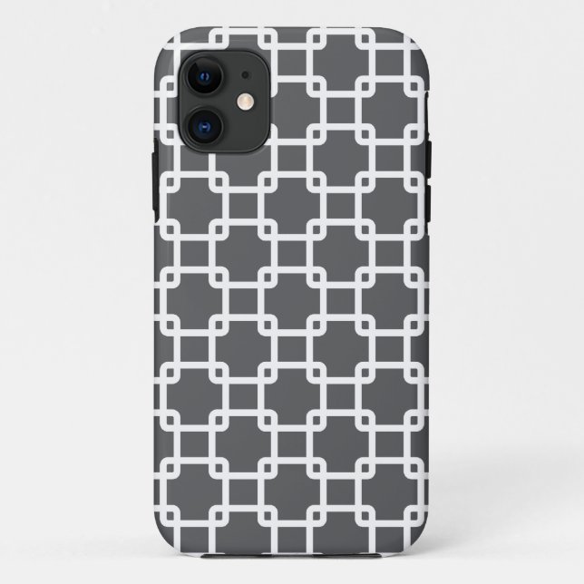 Grey Square Link Barely There iPhone 5 Case (Back)