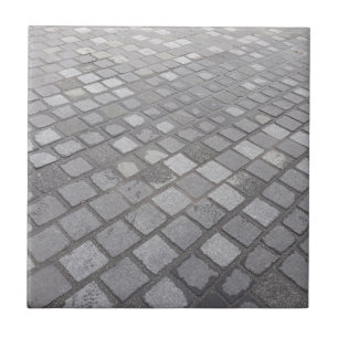 Grey Square Paving Background Tile