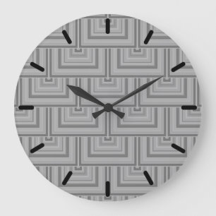 Grey square scales large clock