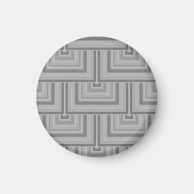 Grey square scales magnet (Front)