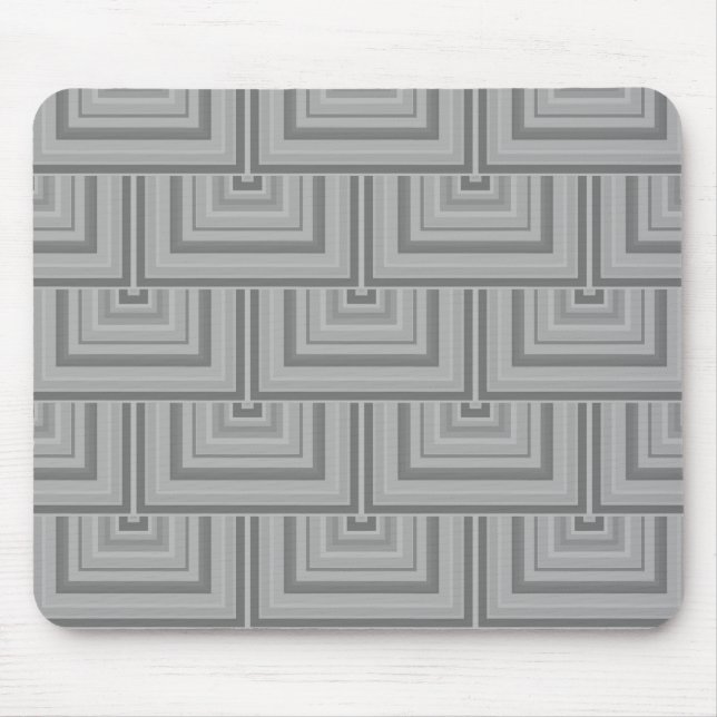 Grey square scales mouse mat (Front)