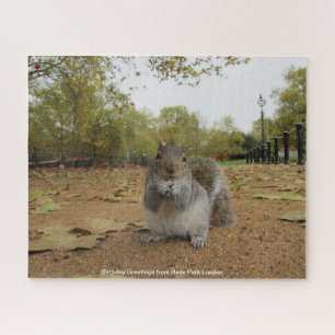 Grey Squirel Hyde Park London Jigsaw Puzzle