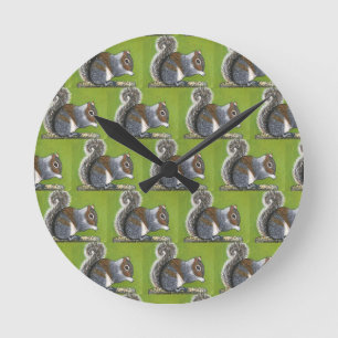 Grey Squirrel Clock