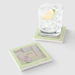 Grey Squirrel in the Woods Stone Coaster