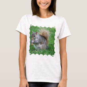 Grey Squirrel Ladies T-Shirt