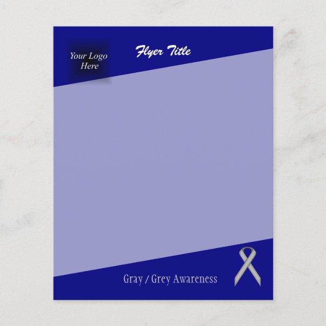 Grey Standard Ribbon by Kenneth Yoncich Flyer (Front)